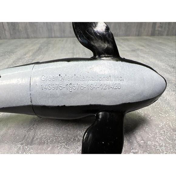 Killer Whale Orca Greenbrier International Inc. 6.5" Sea Life Mammal Plastix PVC - Picture 11 of 12